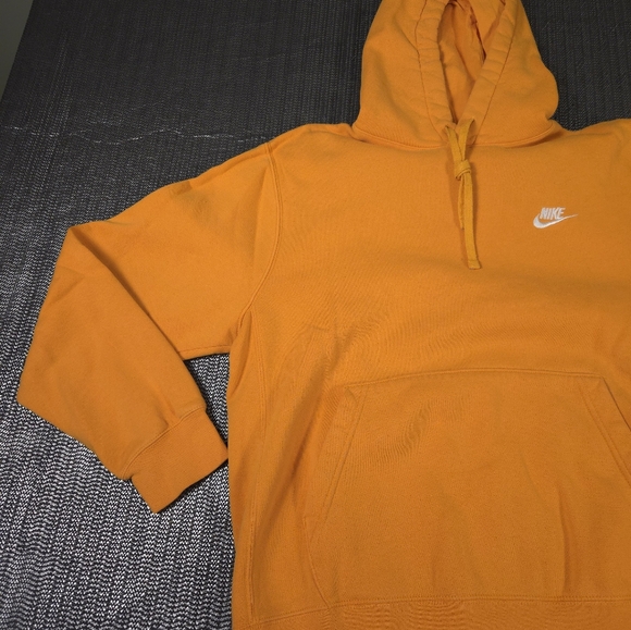 Nike Casual Pullover Hoodie Sweatshirt - Women's Size Large - Orange - Picture 3 of 12